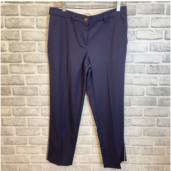 Miu Miu Navy Blue Pants Trousers Cropped Pin - Picture 4 of 10